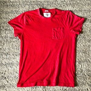 Red A&F Men T